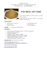 To Sell The Pure Fishmeal  Viet Nam