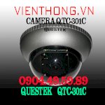 Camera Dome Chống Va Đập Questek Qtc-301C/Camera Questek Qtc-301C/Qtc301C