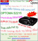 Máy Chiếu, Projector, Optoma S2215, Optoma S2015, Optoma X2015, Optoma W2015, Optoma Ew635, Trình Chiếu Full 3D, Tặng Kèm Kính 3D...