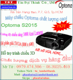 Máy Chiếu Optoma S2015, Projector Optoma S-2015, Optoma S2015, Optoma S-2015, Tặng Kính 3D, Màn Chiếu,..