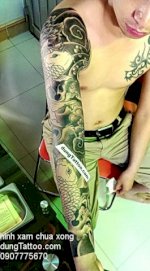Hình Xăm Cá Chép Nguyên Cánh Tay (Koi Fish Tattoo Nhật Bản Phong Cách Yakuza Japan)
