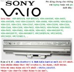Bán Pin (Battery) Laptop Sony Vaio Vgp-Bps13/B, Vgp-Bps13/S, Vgn-Aw41Mf, Vgn-Aw51, Vgn-Aw53Fb, ... Giá Rẻ Nhất Tại Tp Hcm (Sài Gòn). Pin Mới 100%, Bh 09Th (Đổi Mới 1 Đổi 1 Trong Suốt Thời Gian Bh).