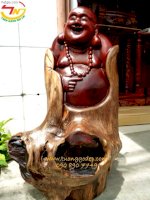 Tượng Phật Di Lặc (Gỗ Hương - Pl177)