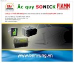 Nhập Khẩu Và Phân Phối Ắc Quy Fiamm Sonick, Ắc Quy Công Nghệ Mới Nhất