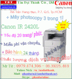 Máy Photocopy Canon 2420L, Canon Ir 2420L, Chiết Khấu Cao - Giá Rẻ Nhất!