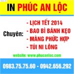 Bảng Giá In Lịch Tết 2014 - In Lịch Giáp Ngọ 2014