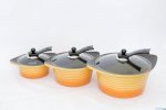 Bộ 3 Nồi Gốm 3D Cookway Nhập Khẩu Hàn Quốc, Sản Xuất Trên Dây Chuyền Công Nghệ Mỹ, Bền Đẹp Và Tiện Dụng
