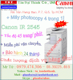 Máy Photocopy, Canon Ir 2535, Canon Ir 2545, Copy - In Mạng - Scan Màu, Tốc Độ Cao, Ưu Đãi Cực Lớn!