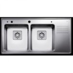 Thế Giới Bếp 360 Khâm Thiên-Chậu Rửa Bát Inox Teka Frame 2 1/2D-Loại Chậu Chậu Rửa Có Bàn Chậu Rửa    2 Hố Chất Liệu Thép Không Gỉ