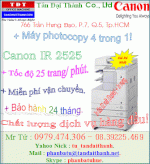 Máy Photocopy, Canon 2525, Canon Ir 2525, Canon Ir-2525, Khuyến Mãi Cực Lớn!