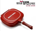 Chảo 2 Mặt Happy Call Phi 32, Chảo Gốm Nông, Sâu Cookqueen Hàn Quốc Giá Rẻ Nhất