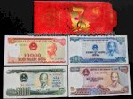 Bán Tiền Cotton Việt Nam 100 Đồng, 10 Ngàn Đỏ, 20 Ngàn Xanh, 50 Ngàn Xanh Lá, 100 Ngàn Tím
