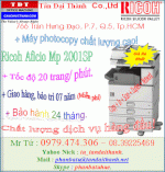 Máy Photocopy, Ricoh Aficio Mp 2001Sp, Ricoh Aficio Mp 2001L, Cam Kết Giá Rẻ!