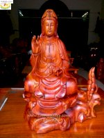 Tượng Gỗ Phật Bà Quan Âm (Pqa107)