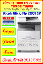 Máy Photocopy Ricoh Aficio Mp 2001L, Ricoh Aficio Mp 2501L, Aficio Mp 2001Sp