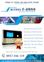 Máy Chấm Công Vân Tay Metron F 2088