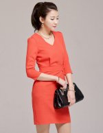 Váy Liền Công Sở Thời Trang Hàn Quốc Hiệu Luxury Model 2014