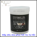 Hấp Dầu Dừa Phục Hồi Tóc Hư Tổn Una Rolland; Coconut Oil Hair Treatment Una Roll