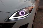 Độ Vòng Angel Eyes, Led Mí Khối Cho Xe Mazda 3