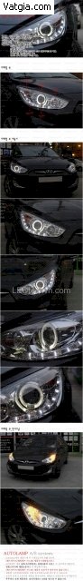 Đèn Pha Led Nguyên Bộ Cả Vỏ Hyundai Accent 2011