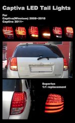 Đèn Hậu Led Nguyên Bộ Cho Xe Chevrolet Captiva Mẫu Superlux