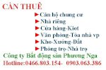 Cần Thuê Gấp Ch Tại E4,E5 Ciputra Cho Khách Trâu Âu