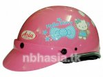 Mũ Bảo Hiểm Asia - 105 Hồng - Tem Hello Kitty 3