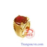 Nhẫn Ruby Thiên Nhiên Vàng Tây 14K /Tsvn005391