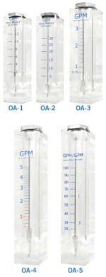Acrylic Plastic Flow Meter Oem Available - Oa Series