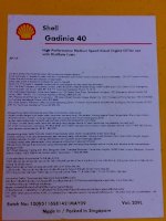 Shell Gadinia 30, Shell Gadinia 40, Shell Gadinia Al 30, Shell Gadinia Al 40