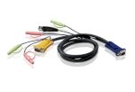 Aten 2L-5303U Usb To Sphd-15 Cable W/ Micro & Audio