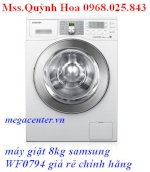 Máy Giặt 8Kg Samsung Wf0794 Lồng Ngang, Máy Giặt 8Kg Wf0794 Giá Rẻ Chính Hãng