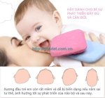 Gối Ngủ Chống Méo Ẹp Đầu Cho Trẻ Sơ Sinh, Chát Liệu Cao Su Non