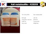 Hóa Chất Thí Nghiệm Kali Metabisulfite – K2S2O5  - Hóa Chất Khang Nghi