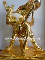 Tượng Đồng Điện Biên Phủ Thu Nhỏ Mạ Vàng Cao Cấp - Quà Tặng 60 Năm Chiến Thắng