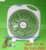 Quat 12V Chay Acquy - Quạt Điện Bình 12V Dc – Đường Kính Cánh 30 Cm - Dc Fan