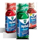 Thuốc Ho Vicks Nyquil Cold & Flu Nighttime Relief Liquid - Usa : 354Ml.