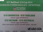 Bán Vé Bóng Đá U19 Đông Nam Á Cup Nutifood 2014