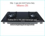 Bếp 2 Gas Torino-Italy, Bếp Gas Âm Torino, Bếp Âm Kính Torino 2 Bếp