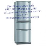 Tủ Lạnh Mitsubishi 338 Lít  Mrc41Estv Ba Ngăn Buồng Đá Dưới Làm Đá Tự Động