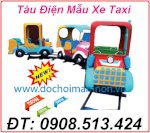 Xe Tàu Lửa Trẻ Em Mẫu Xe Taxi, Mẫu Mới Giá Hấp Dẫn Bền Đẹp Sản Xuất Tp Hcm
