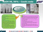 Cautic Soda Naoh 98%, Naoh 99% - Xút Vẩy, Xút Hạt Natri Hydroxit...........