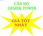 Mở Bán Chung Cư  Gemek Tower - Lê Trọng Tấn Hà Đông
