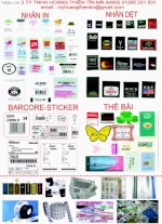 Sx Nhãn Mác Care Label(Satin-Ruban)-Hangtag Label-Barcode Sticker V.v...