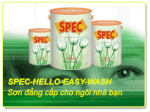 Đại Lý Sơn Spec - Spec Hianti- Spec Easy Wash Giá Rẻ - Cung Cấp Toàn Quốc