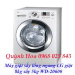 Phân Phối Máy Giặt Lg: Máy Giặt Sấy Lồng Ngang Lg Giặt 8Kg Sấy 5Kg Wd-20600