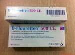 Vitamin D3 D-Fluoretten 500 I.e Cho Trẻ Em Xách Tay Từ Đức