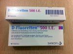 Thuốc D Fluoretten 500 Ie Của Aventis Cho Răng Mọc Đẹp Và Xương Cứng