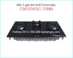 Bếp 3 Gas Torino- Italy, Bếp Kính 3 Gas Torino, Bếp Âm Kính Italy 3 Bếp