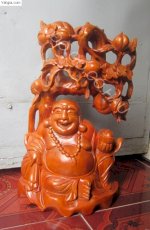 Phật Di Lặc Gỗ Xà Cừ - Tượng Phật Di Lặc Bên Gốc Đào Giá 1.100.000Vnđ Tại Hà Nội